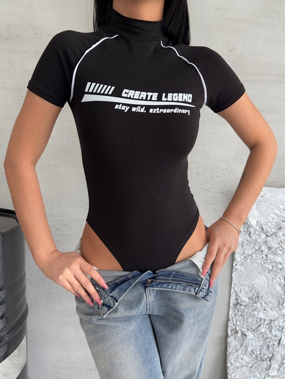 Cosplay Retro Vintage Create-Legend Kısa Kol Çıtçıtlı Body