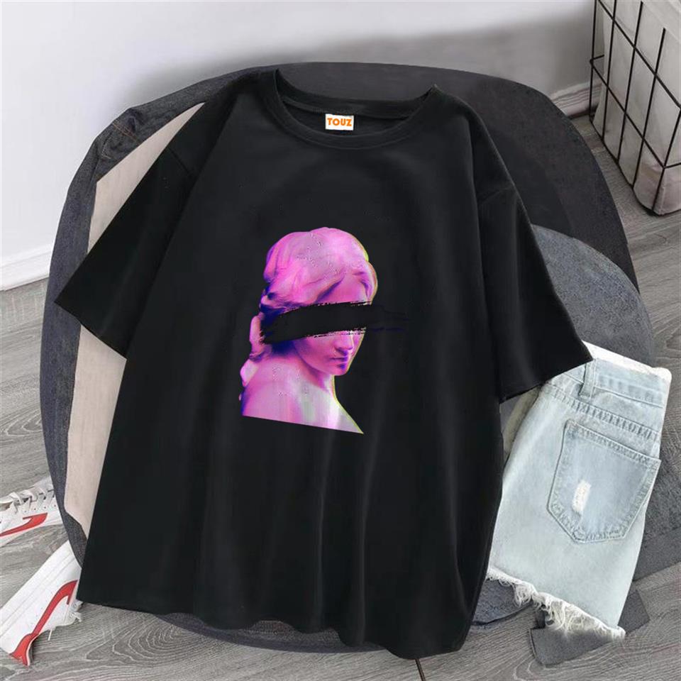 ESC BUTİK Eyeless Art Siyah Unisex Oversize T-shirt
