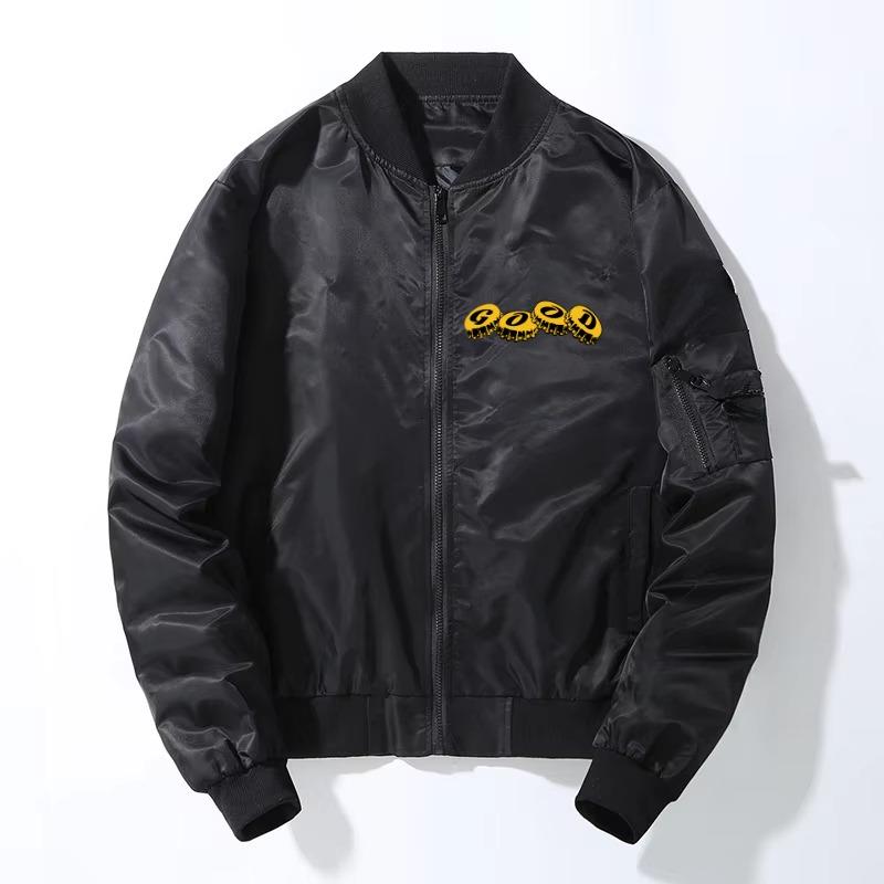 ESC BUTİK Happiness Baskılı Unisex Bomber Ceket