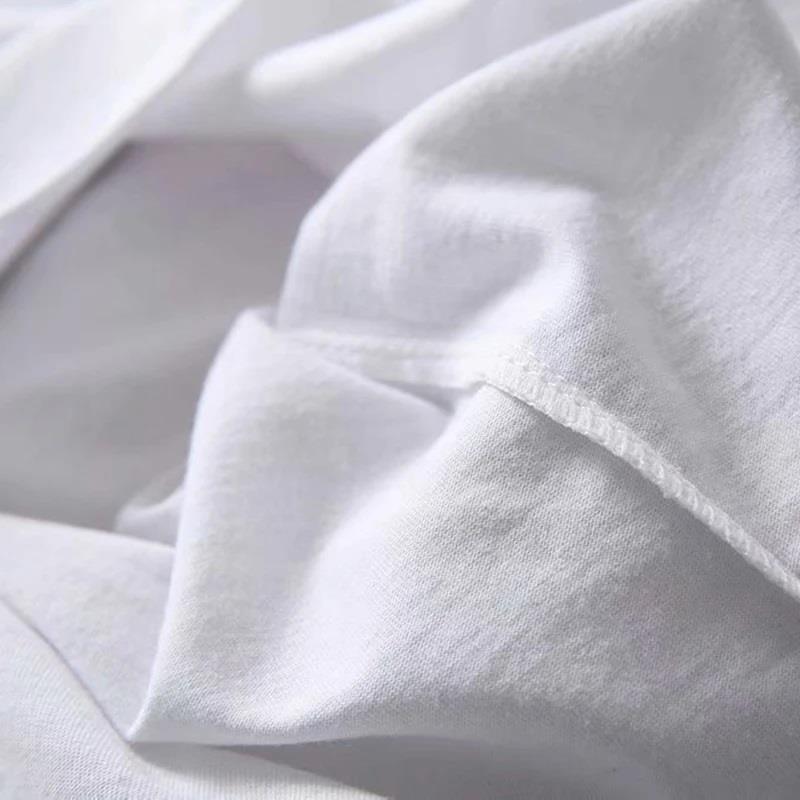 ESC BUTİK Sweet Reglan Uzun Kollu Baskılı Beyaz T-Shirt