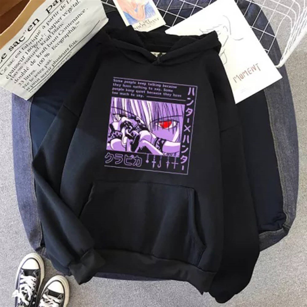 ESC BUTİK Touz Anime Hunter X Hunter Kurapika (Unisex) Kapşonlu