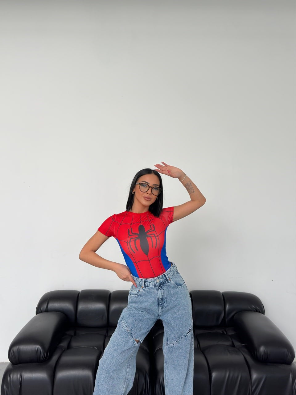 Cosplay Retro Red-Spider Body T-Shirt