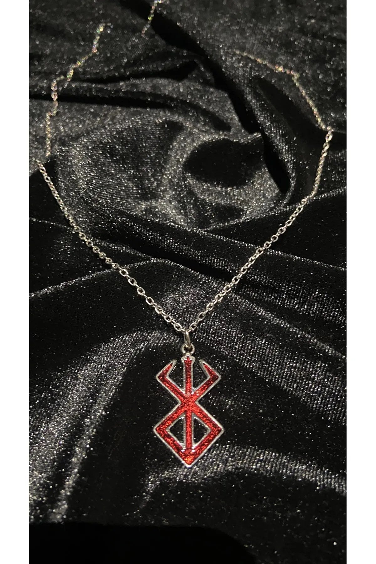 Retro Antik Kaplama Vintage Anime Berserk Logo Unisex Kolye