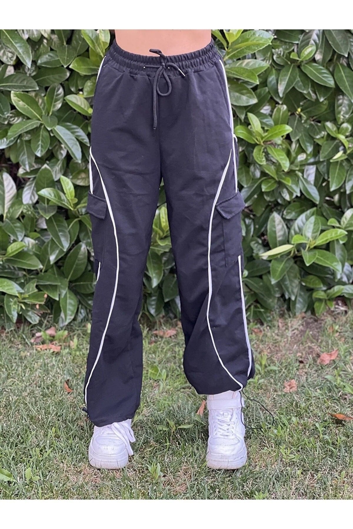 Vintage Line Detay Kargo Cep Trotters Baggy Eşofman Altı