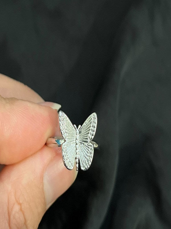 Kelebek Yüzük Zarif Gothic Ayarlanabilir
