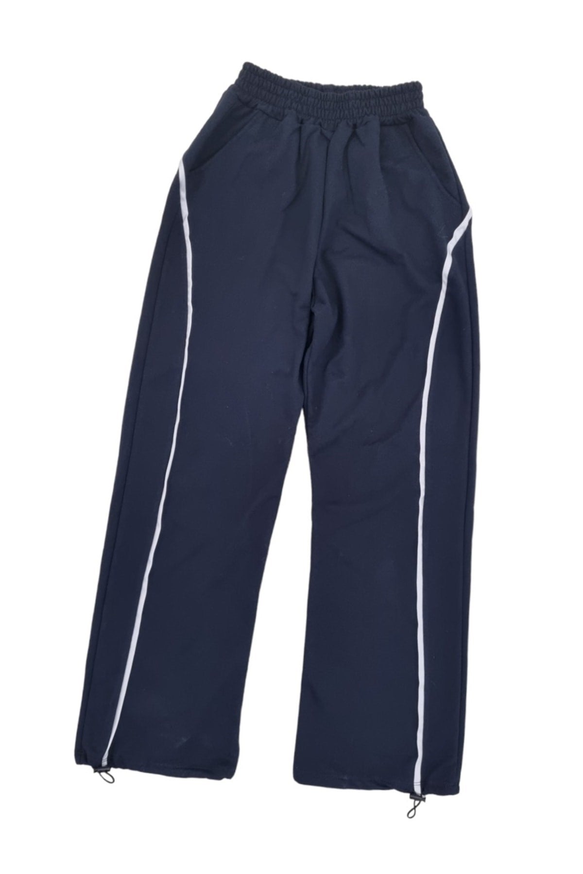 Unisex Baggy Trotters Paraşüt Kumaş Bol Kalıp Oversize Bel Lastikli Paça Ayarlanabilir Eşofman Altı