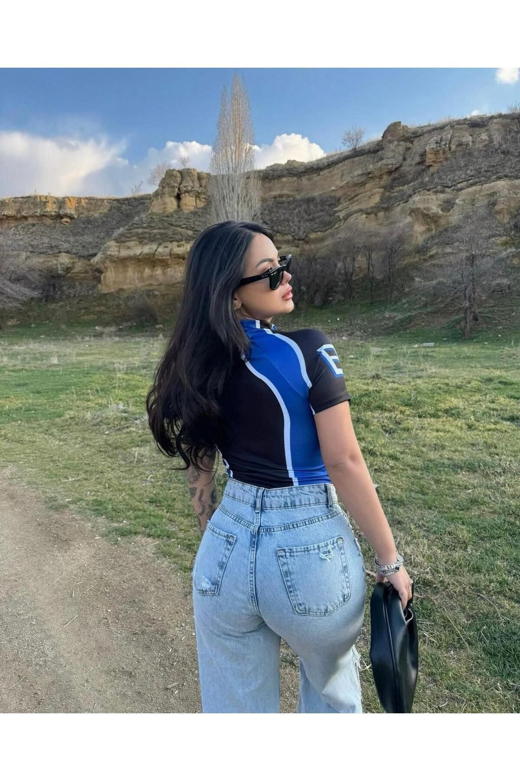 Vintage Late See You Likralı Slim Bodysuit Kırmızı Kadın Bluz