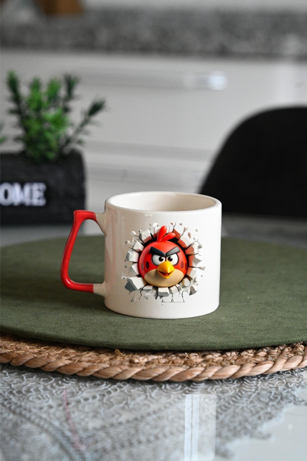 ESC BUTİK Angry Birds Beyaz Kupa