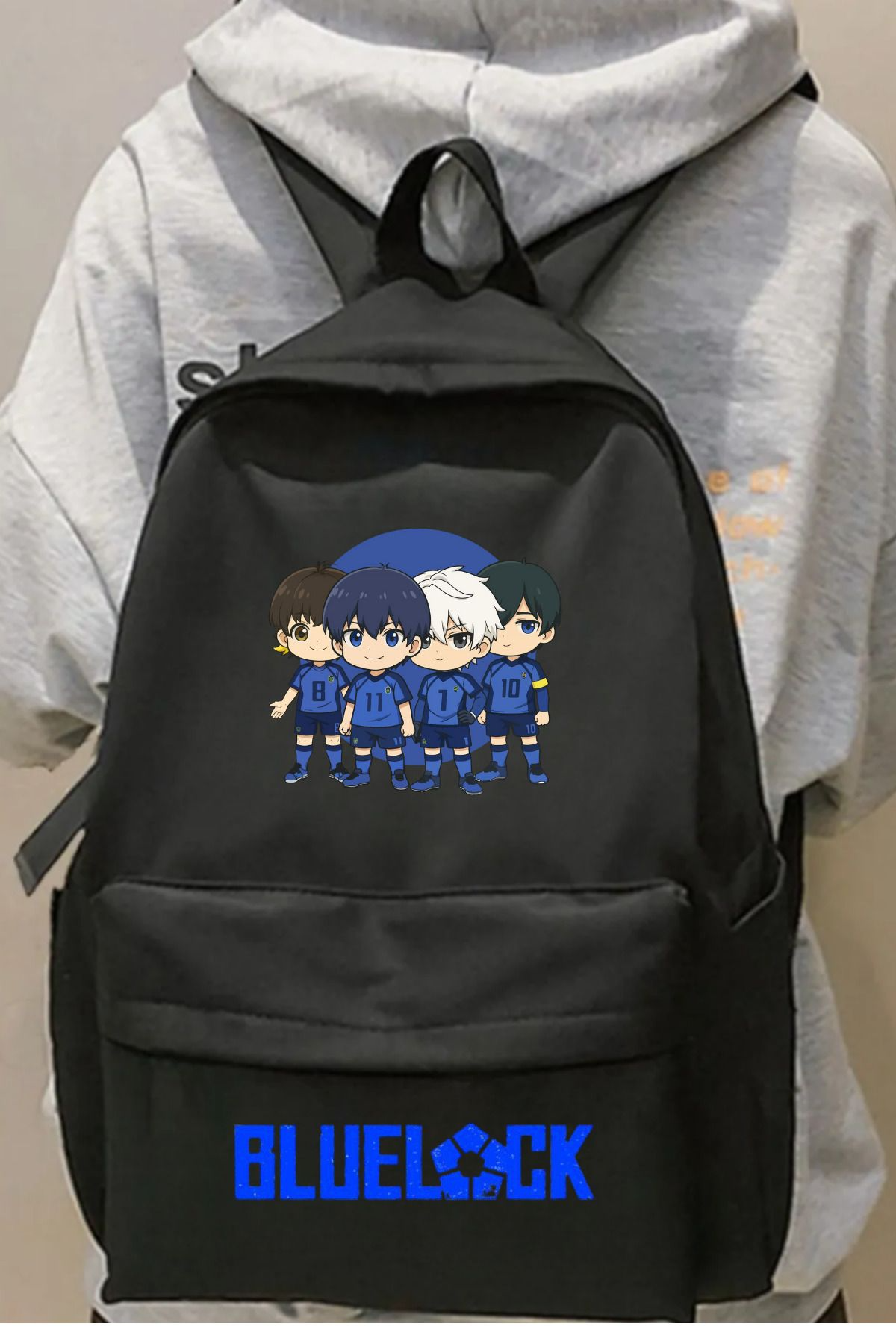 ESC BUTİK Anime Blue Lock isagi Nagi Baskılı Sırt Çantası