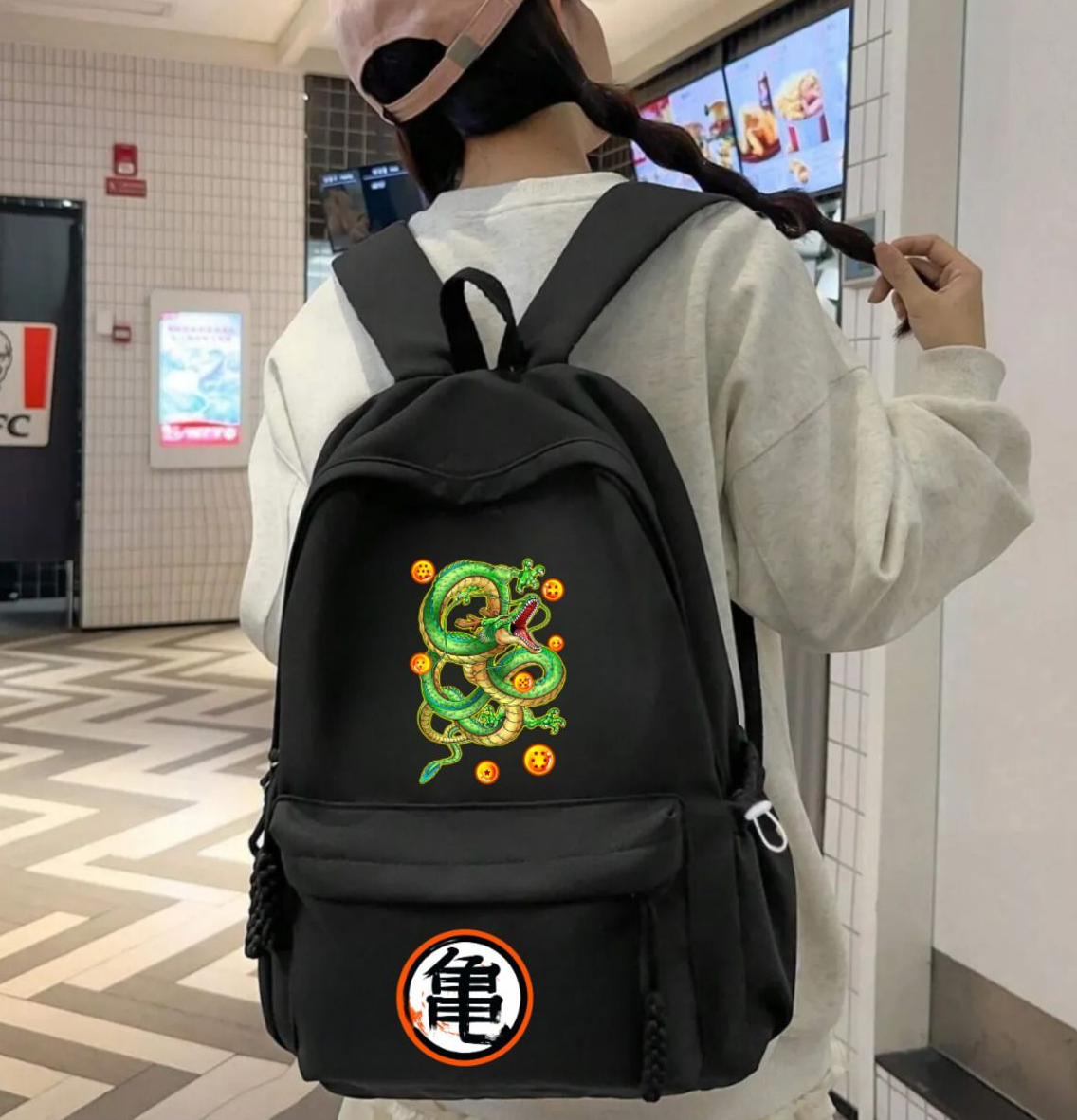 ESC BUTİK Anime Dragon Ball Baskılı Unisex Okul Sırt Çantası