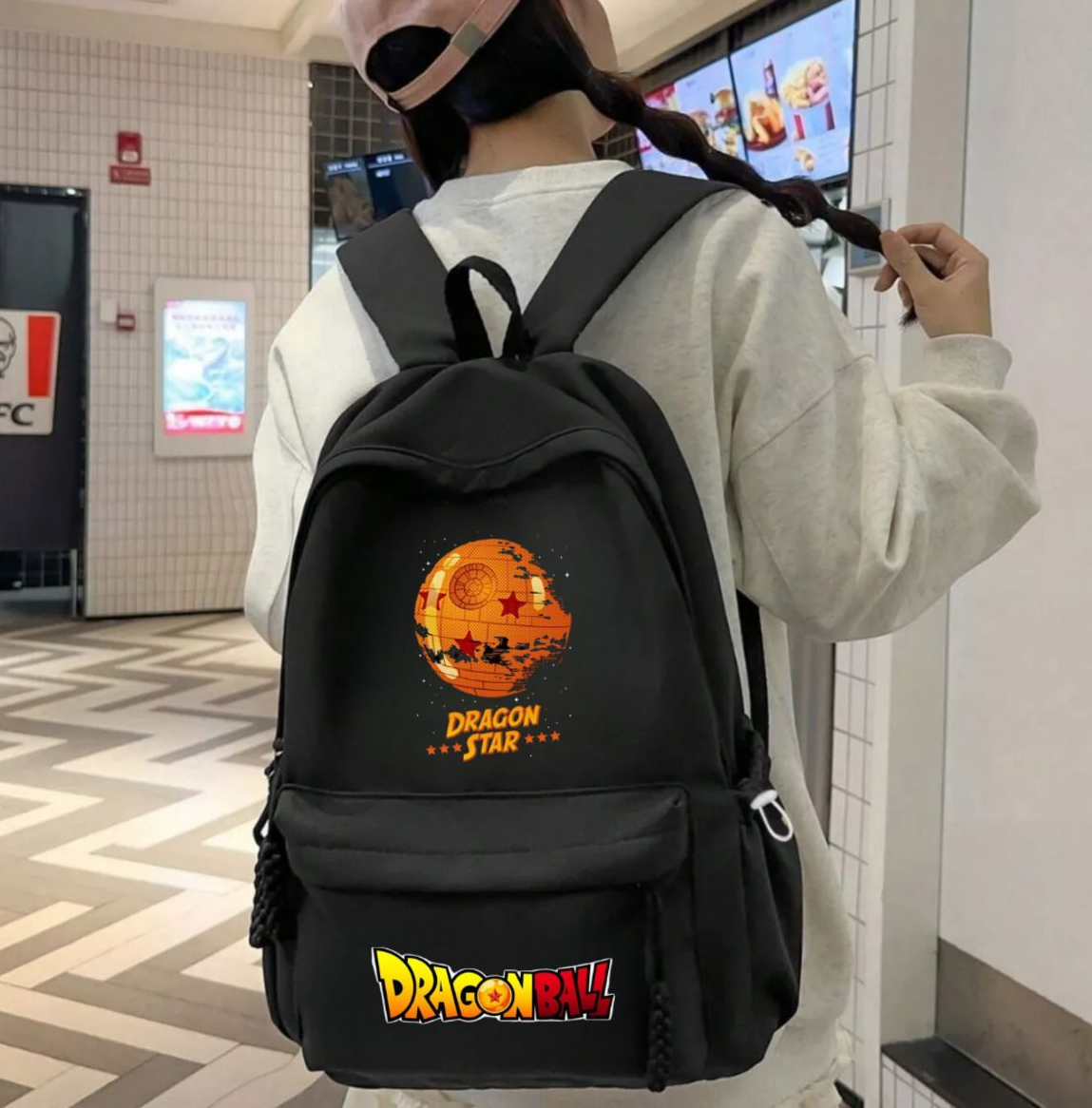ESC BUTİK Anime Dragon Ball Baskılı Unisex Okul Sırt Çantası