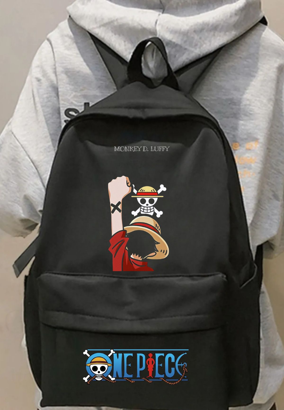 ESC BUTİK Anime One Piece Baskılı Sırt Okul Çantası