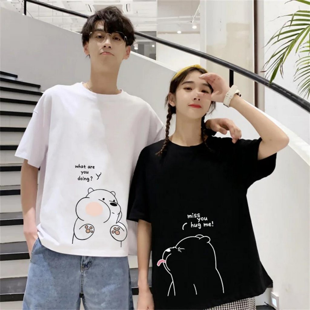 ESC BUTİK Çift Kombini Cute Couple T-Shirt