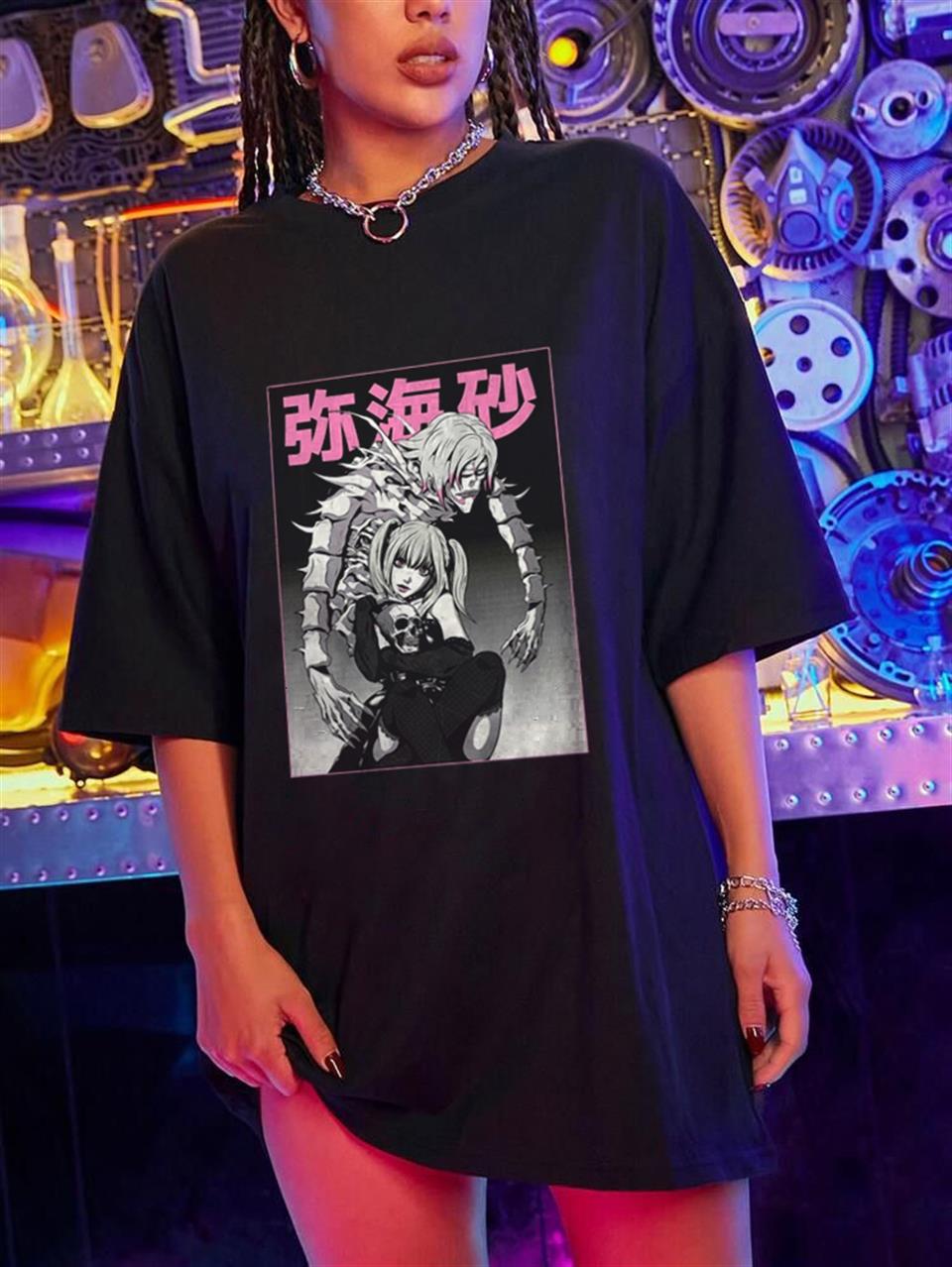 ESC BUTİK Death Note Siyah Unisex Oversize T-shirt