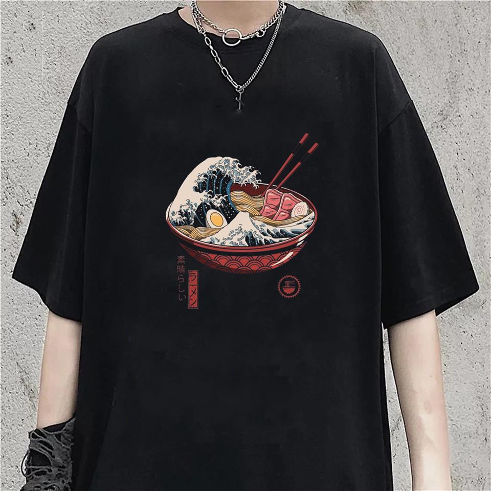 ESC BUTİK Eat Art Siyah Unisex Oversize T-shirt