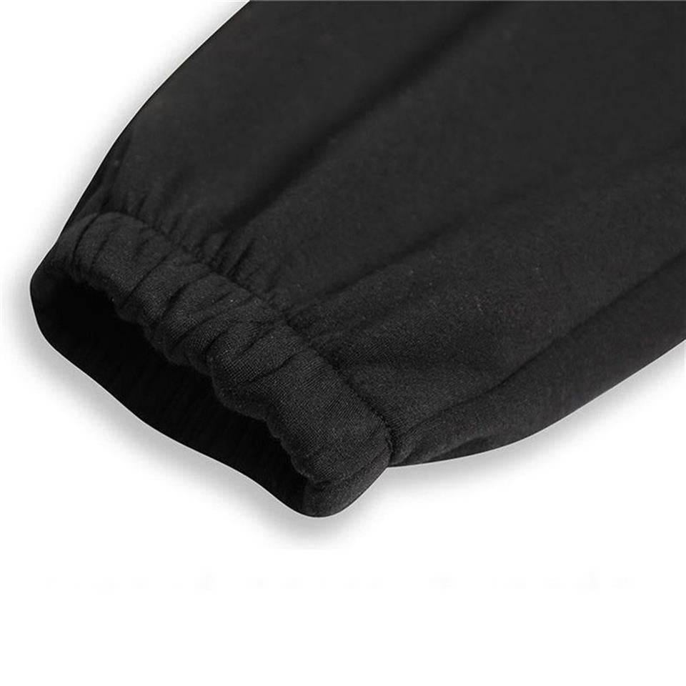 ESC BUTİK Gothic Confused Skeleton Baskılı Oversize Unisex Siyah Eşofman Altı