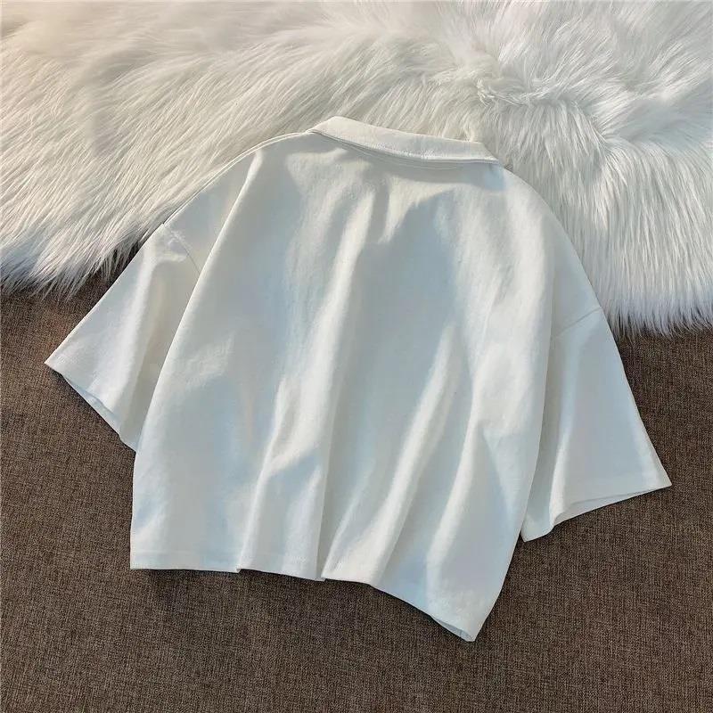 ESC BUTİK Gothic Devil Polo Yaka Crop