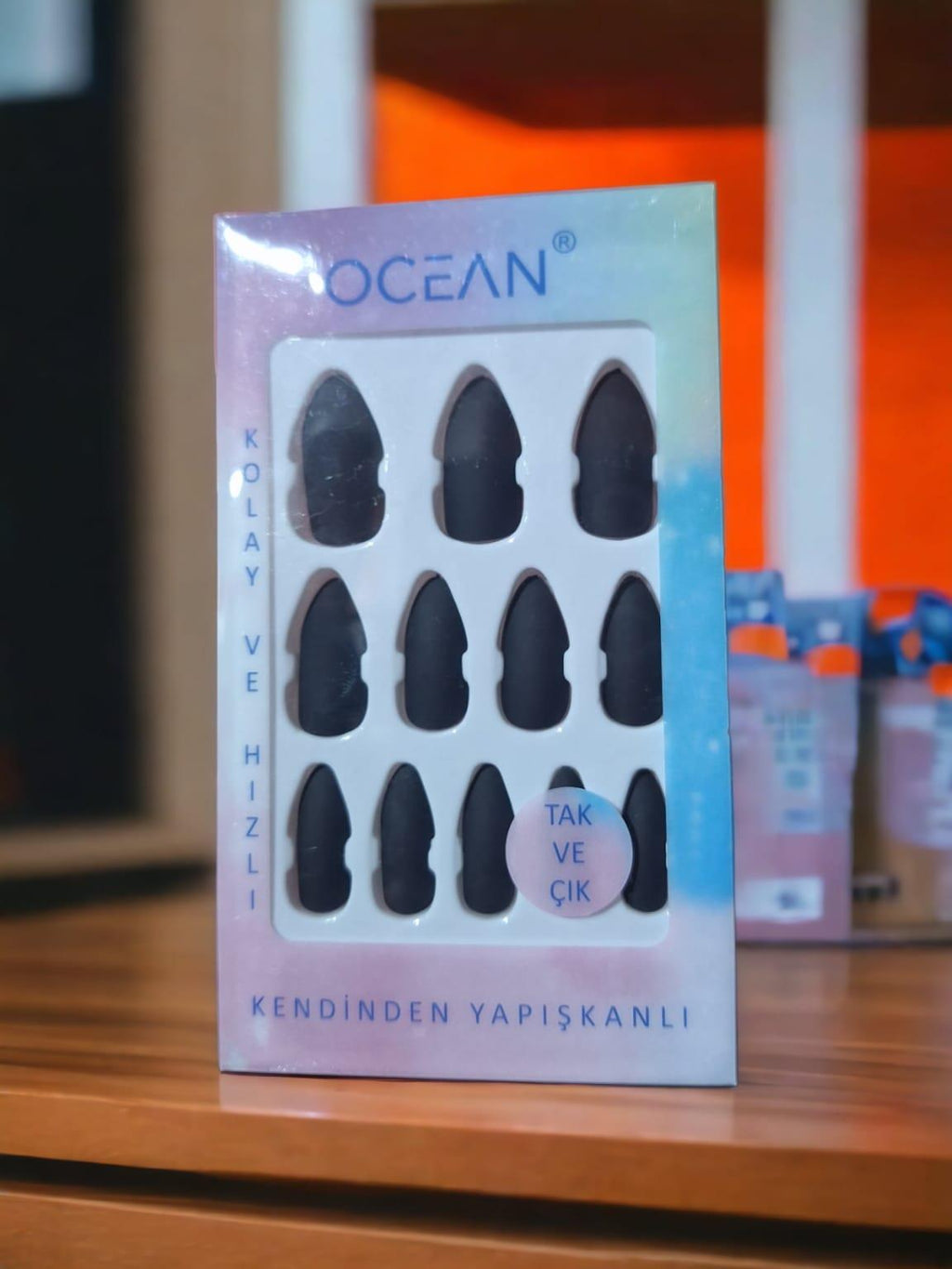 ESC BUTİK Gothic Takma Siyah Tırnak