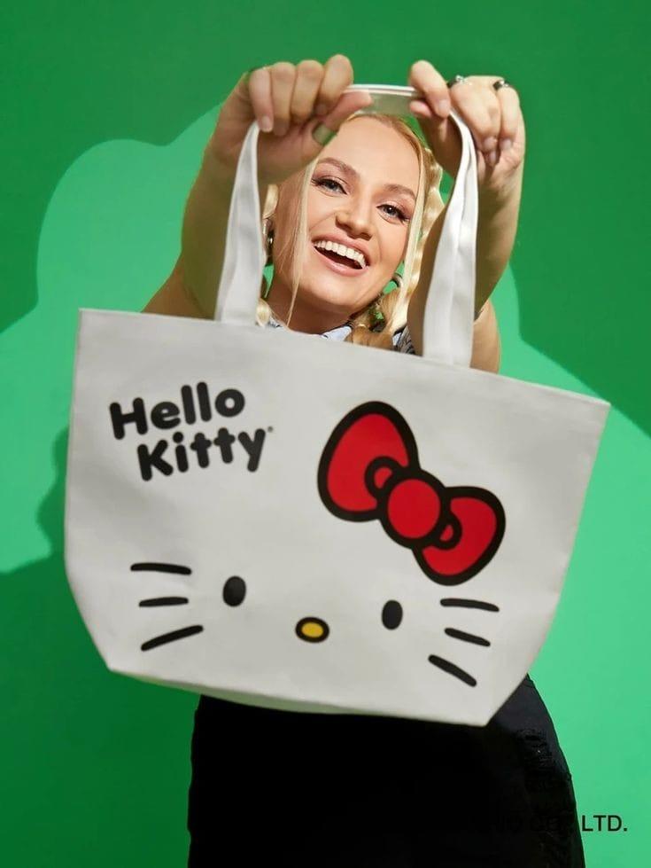 ESC BUTİK Hello Kitty Baskılı Omuz Çantası
