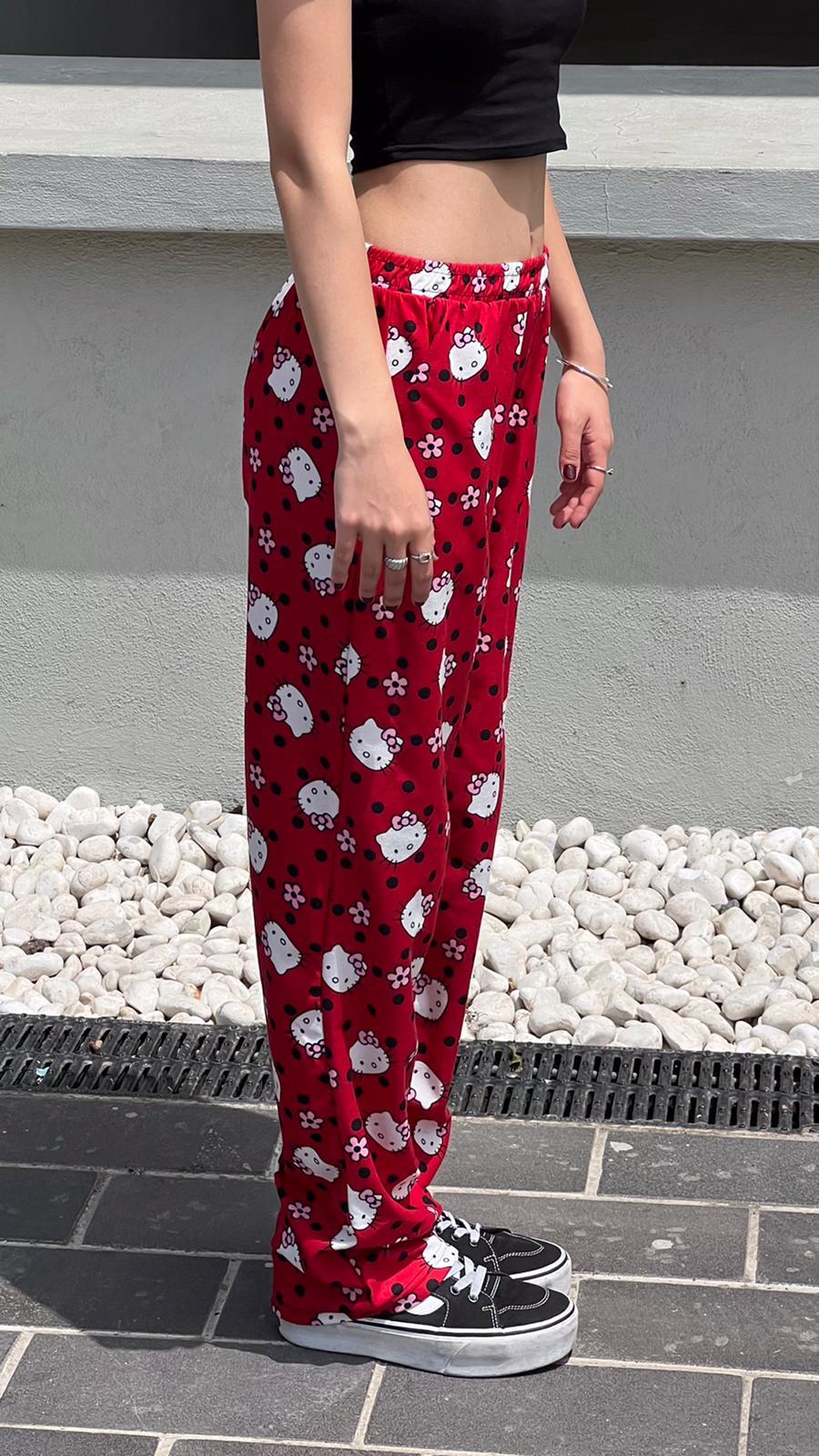 ESC BUTİK Hello Kitty Desenli Eşofman Altı