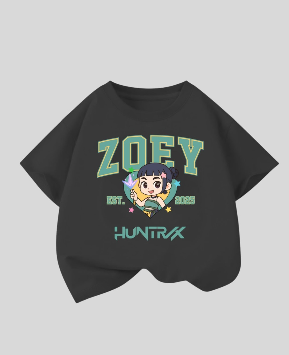 ESC BUTİK KPop Demon Hunterix Kids Design Unisex Oversize T-Shirt