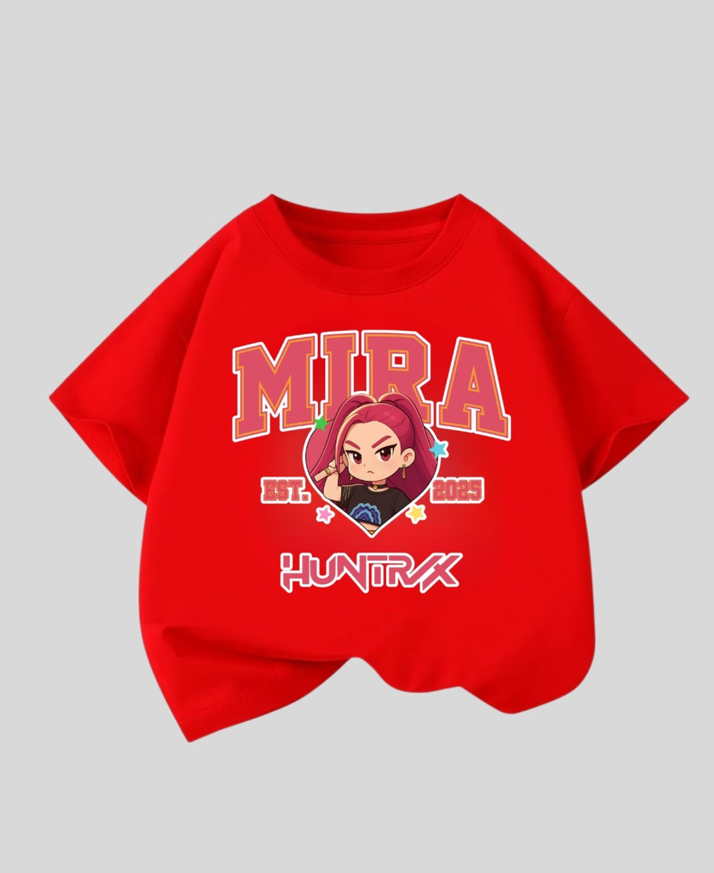 ESC BUTİK KPop Demon Hunterix Kids Design Unisex Oversize T-Shirt