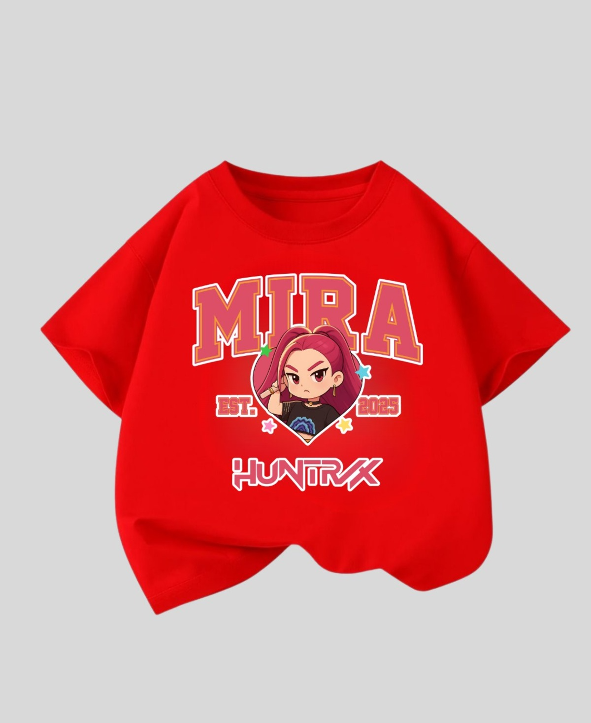 ESC BUTİK KPop Demon Hunterix Kids Design Unisex Oversize T-Shirt