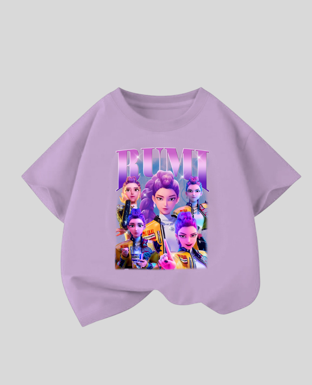 ESC BUTİK KPop Demon Hunterix Kids Design Unisex Oversize T-Shirt