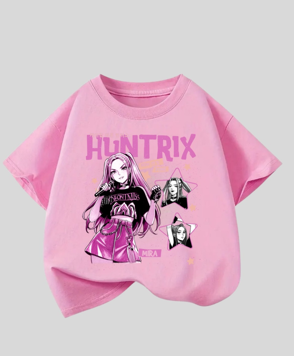 ESC BUTİK KPop Demon Hunterix Kids Design Unisex Oversize T-Shirt
