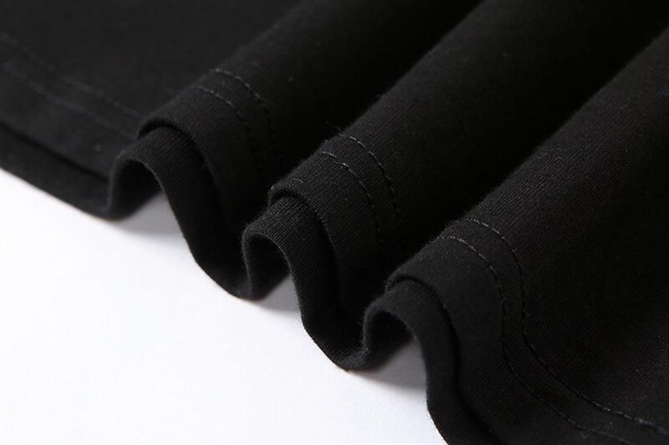 ESC BUTİK Löded Diper Baskılı Siyah Crop