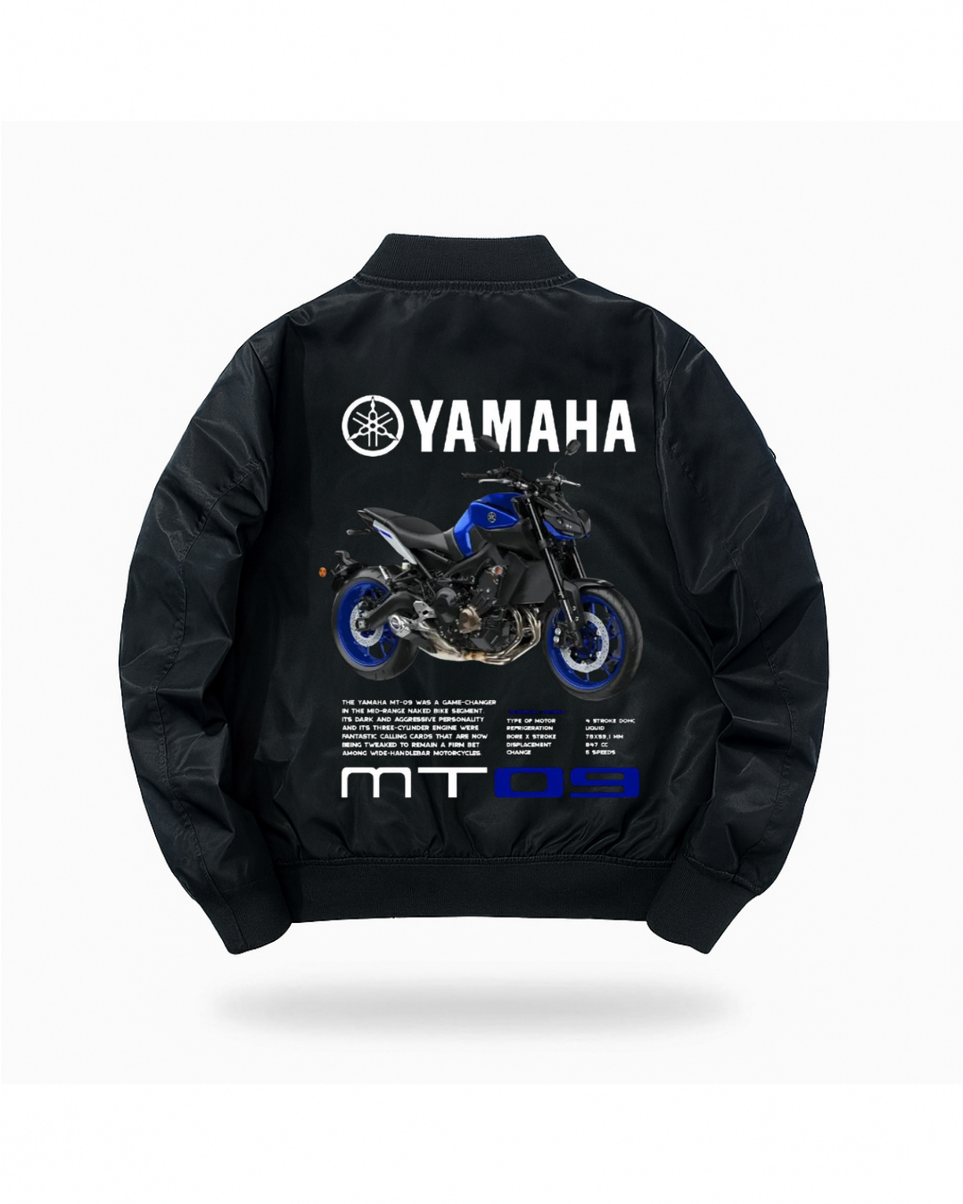 ESC BUTİK Motorbike Baskılı Unisex Bomber Ceket