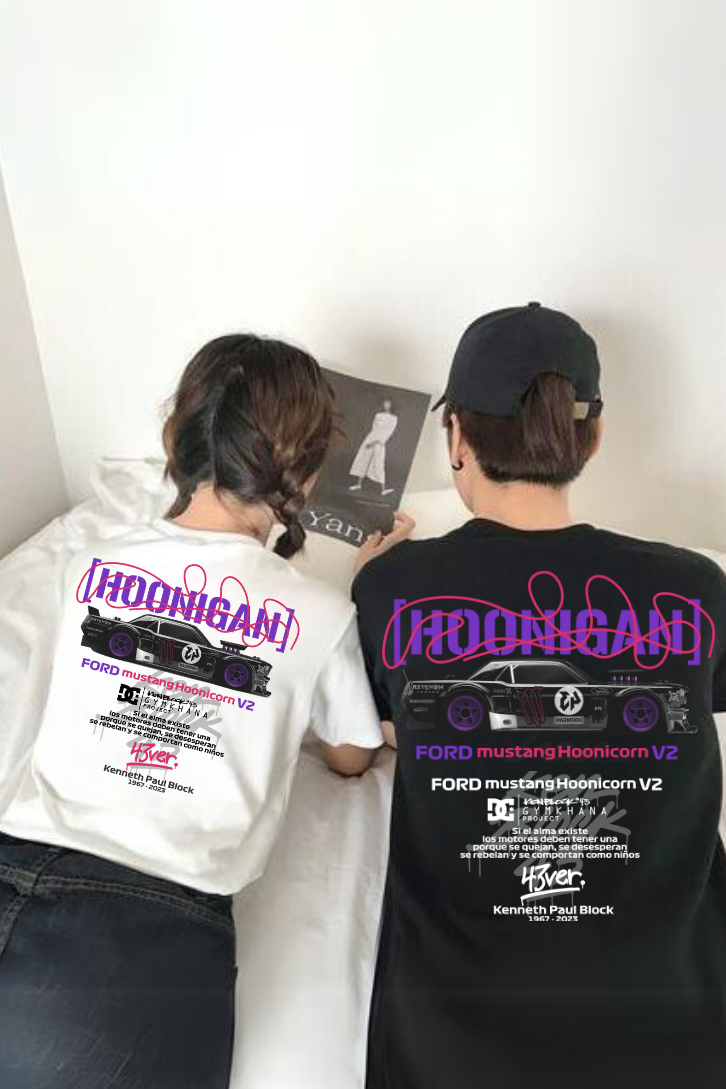 ESC BUTİK Mustang Hoonicorn v2 Baskılı  T-shirt