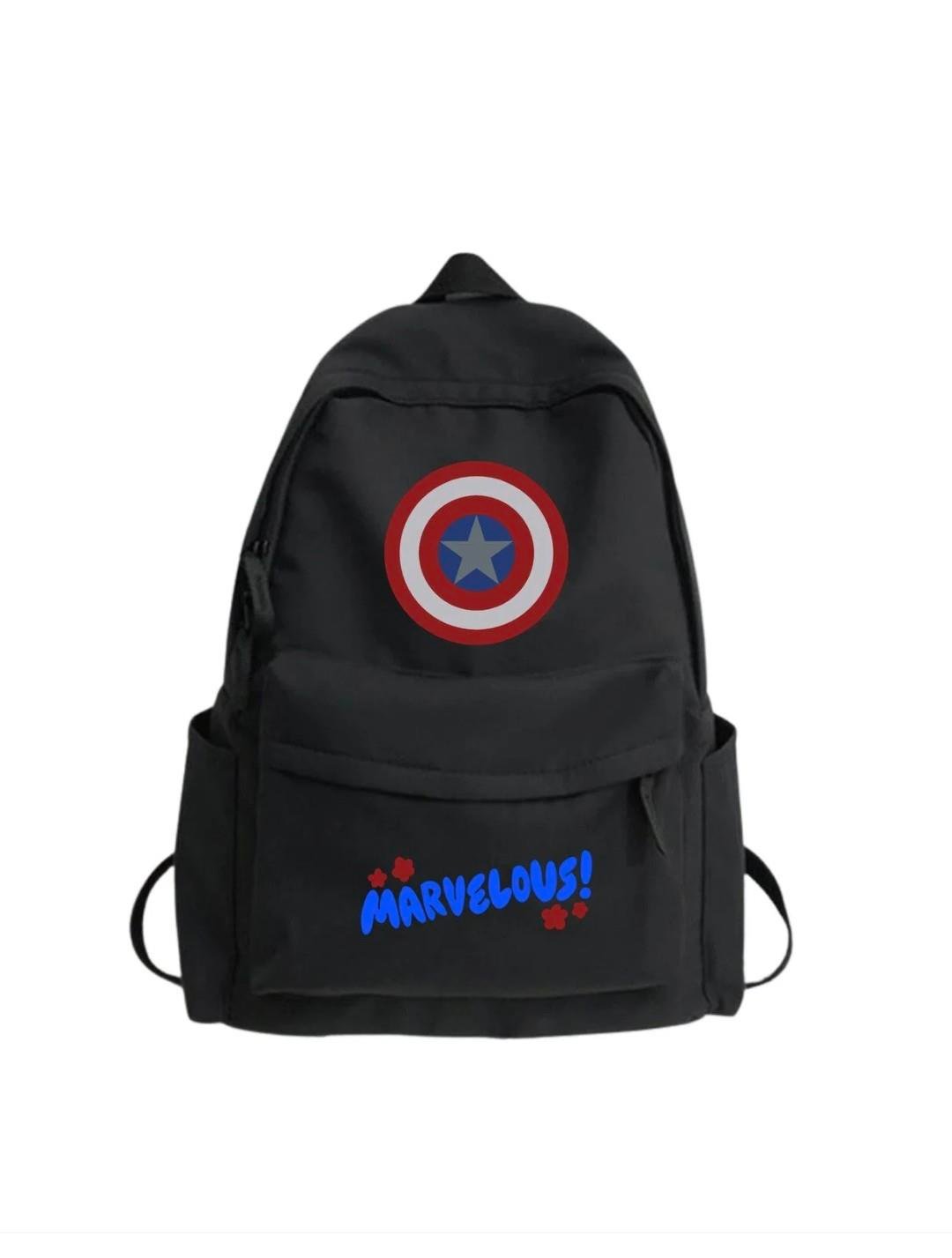 ESC BUTİK Nilay marvel Baskılı Renkli Unisex Okul Sırt Çantası
