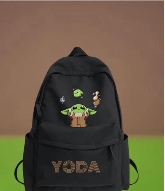 ESC BUTİK Nilay yoda Baskılı Renkli Unisex Okul Sırt Çantası