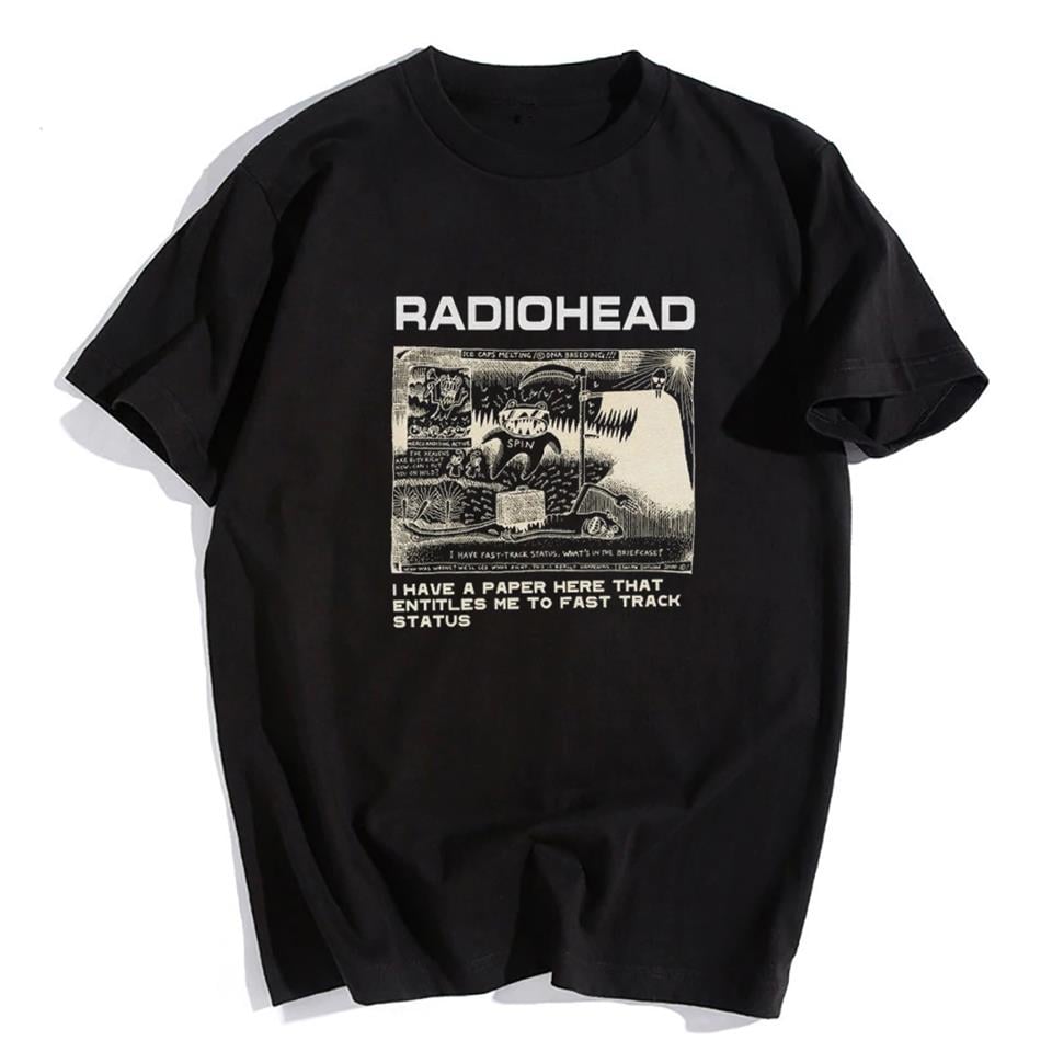 ESC BUTİK Radiohead Siyah Unisex Oversize T-shirt