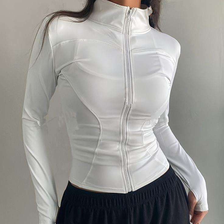 ESC BUTİK Rover Basic Slim Fit Fermuarlı Bluz