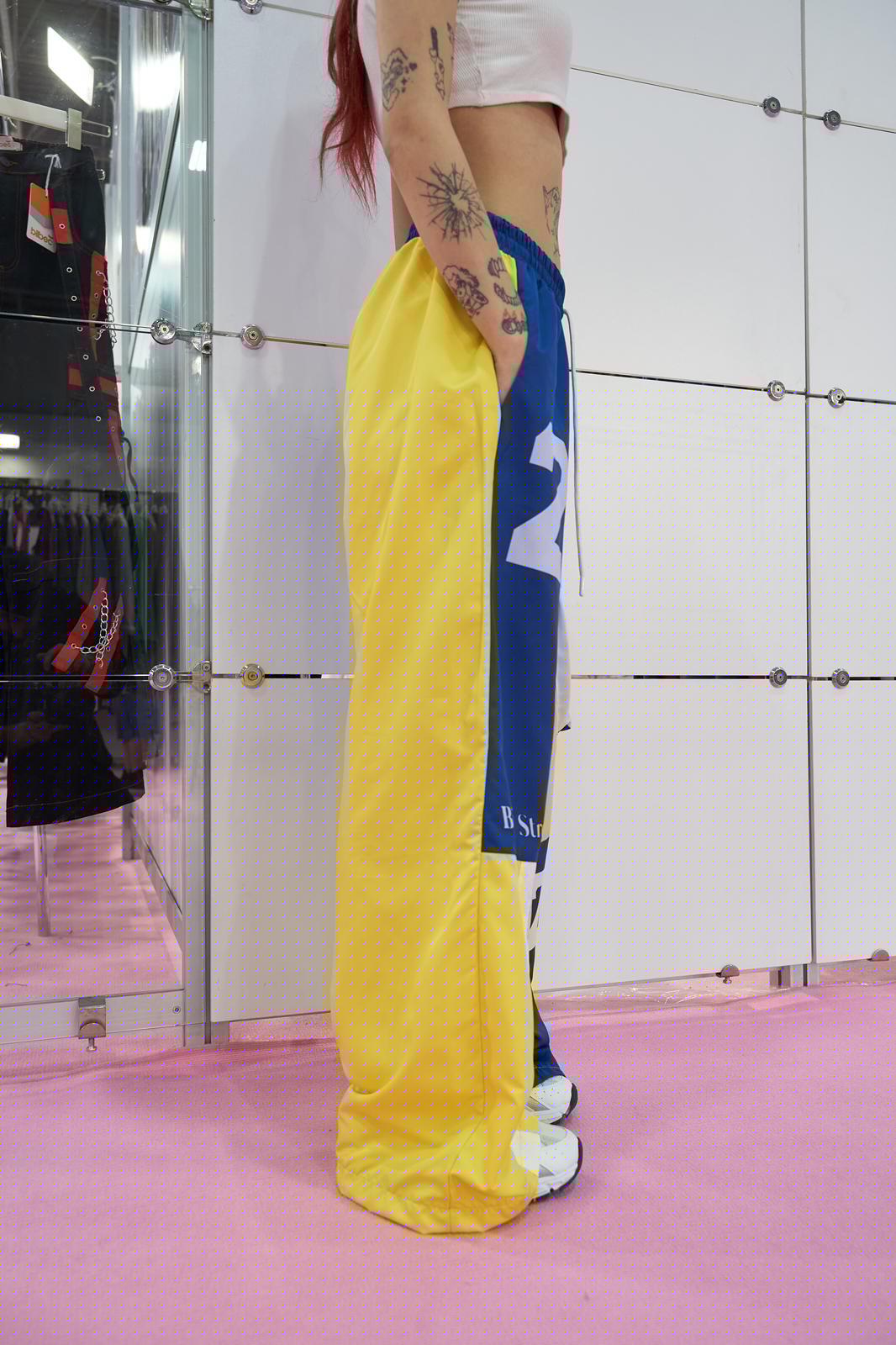 ESC BUTİK Sarı Streetwear Detail Oversize Unisex Eşofman Altı