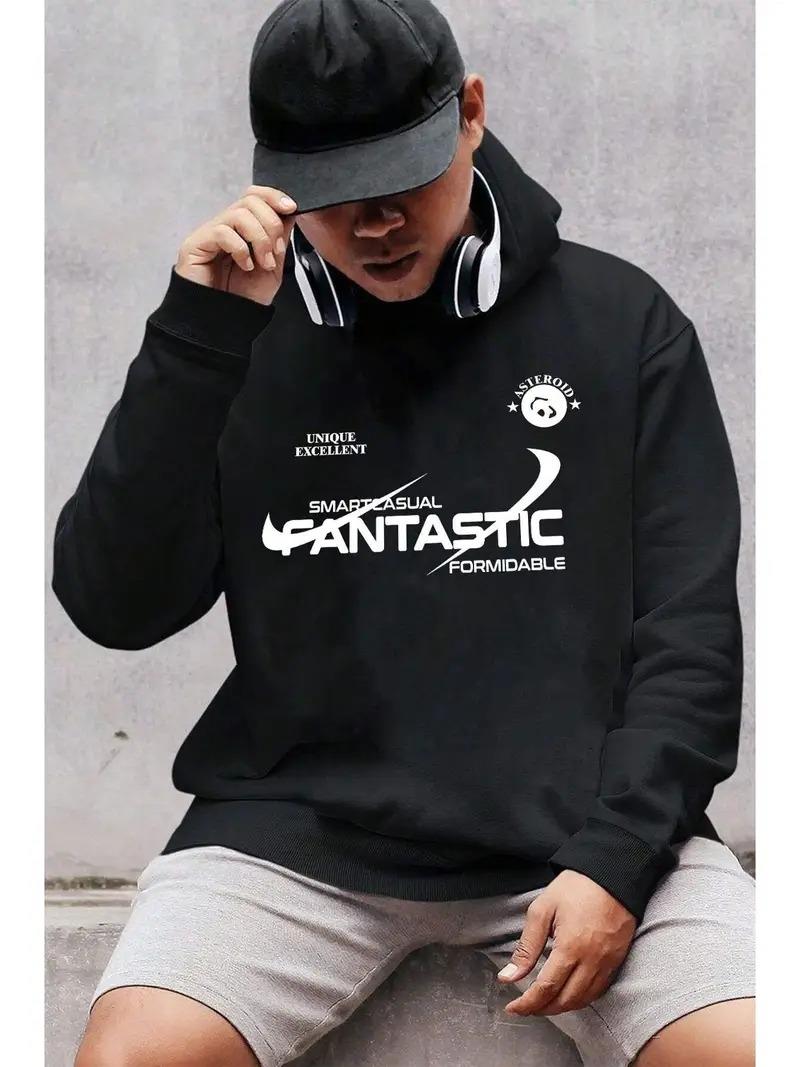 ESC BUTİK Smart Casual Siyah Kapşonlu Sweatshirt