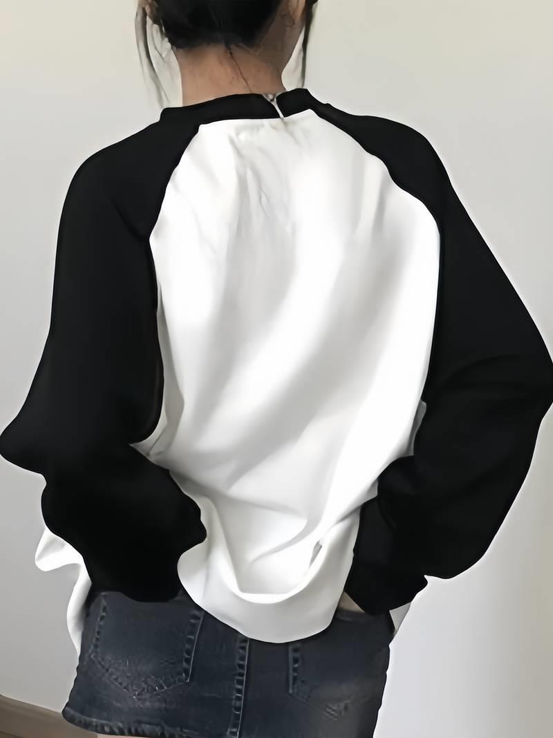 ESC BUTİK Spider Cat Reglan Uzun Kollu  Baskılı Beyaz T-Shirt