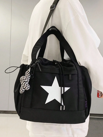 ESC BUTİK Star Detail Large Capacity Postacı Çantası