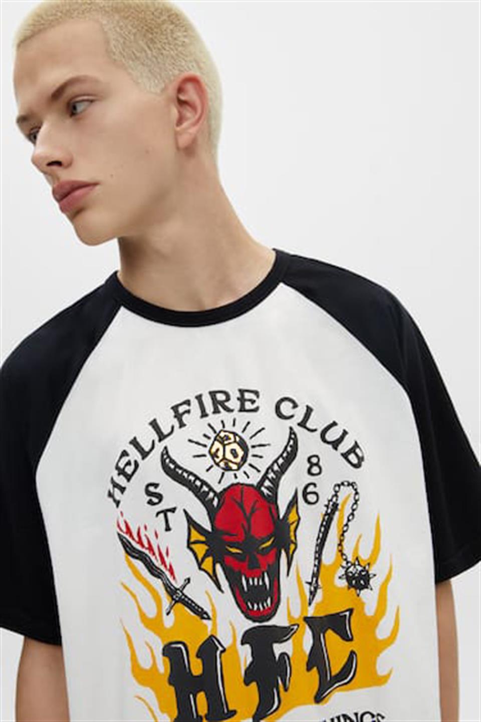 ESC BUTİK Stranger Things HellFire Club Unisex Oversize T-shirt
