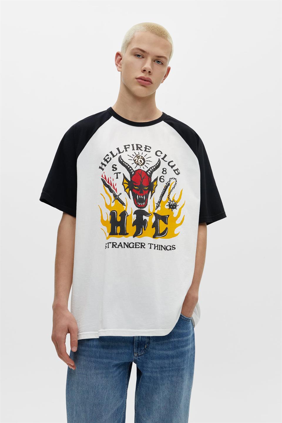ESC BUTİK Stranger Things HellFire Club Unisex Oversize T-shirt