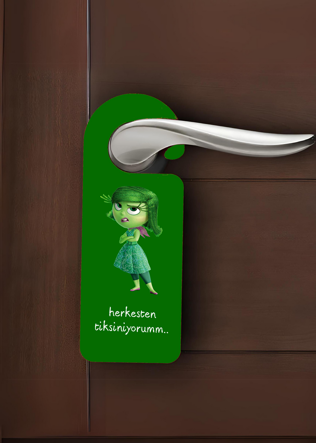 ESC BUTİK Ters Yüz Rahatsız Etme Kapı Askısı