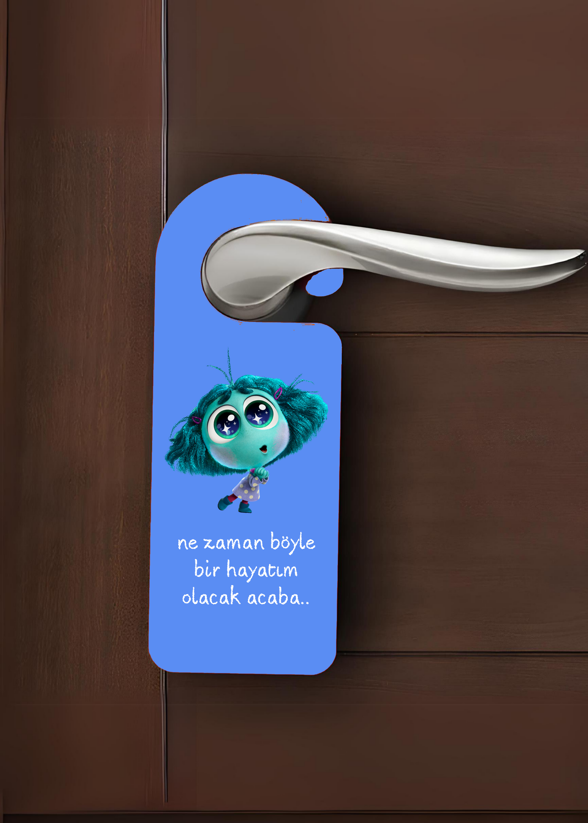 ESC BUTİK Ters Yüz Rahatsız Etme Kapı Askısı