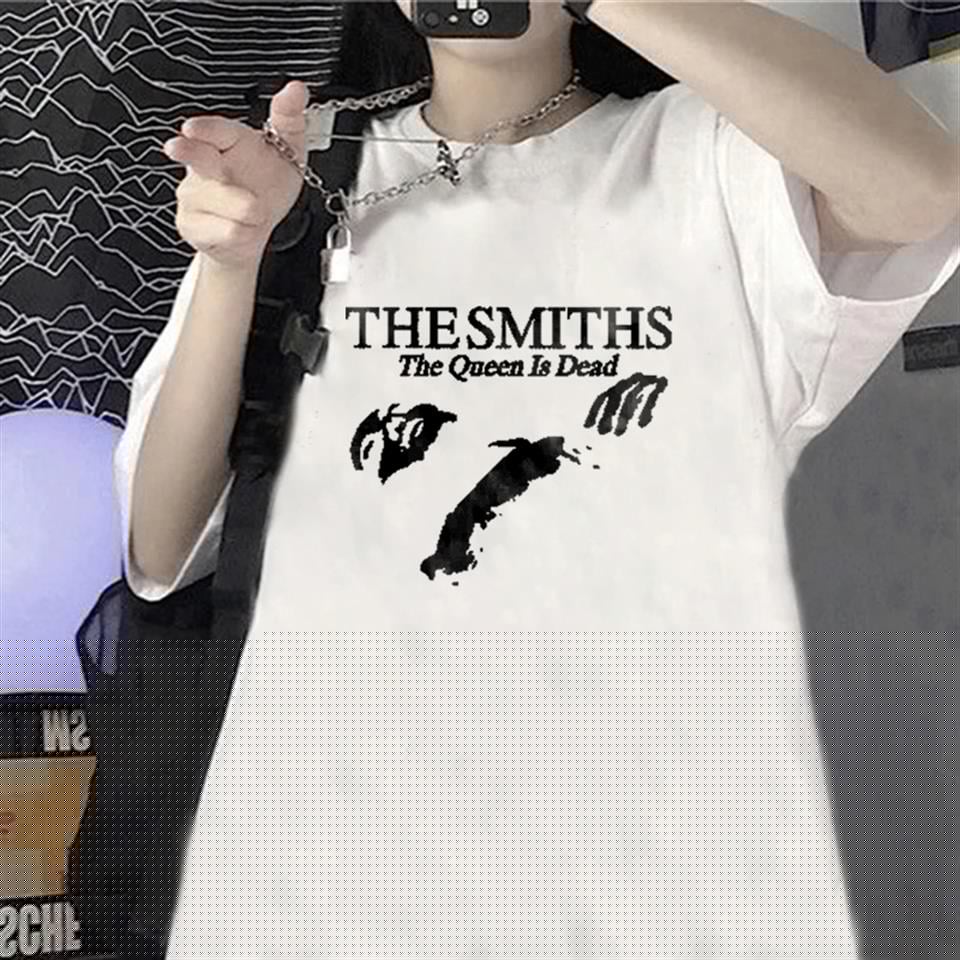 ESC BUTİK The Smiths Beyaz Unisex Oversize T-shirt
