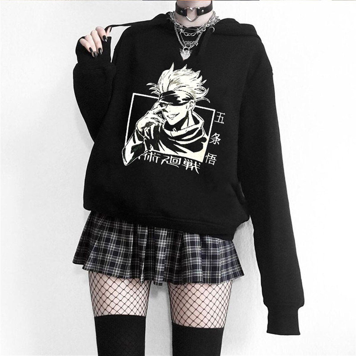 ESC BUTİK Touz Anime Jujutsu Kaisen Kapüşonlu Hoodie