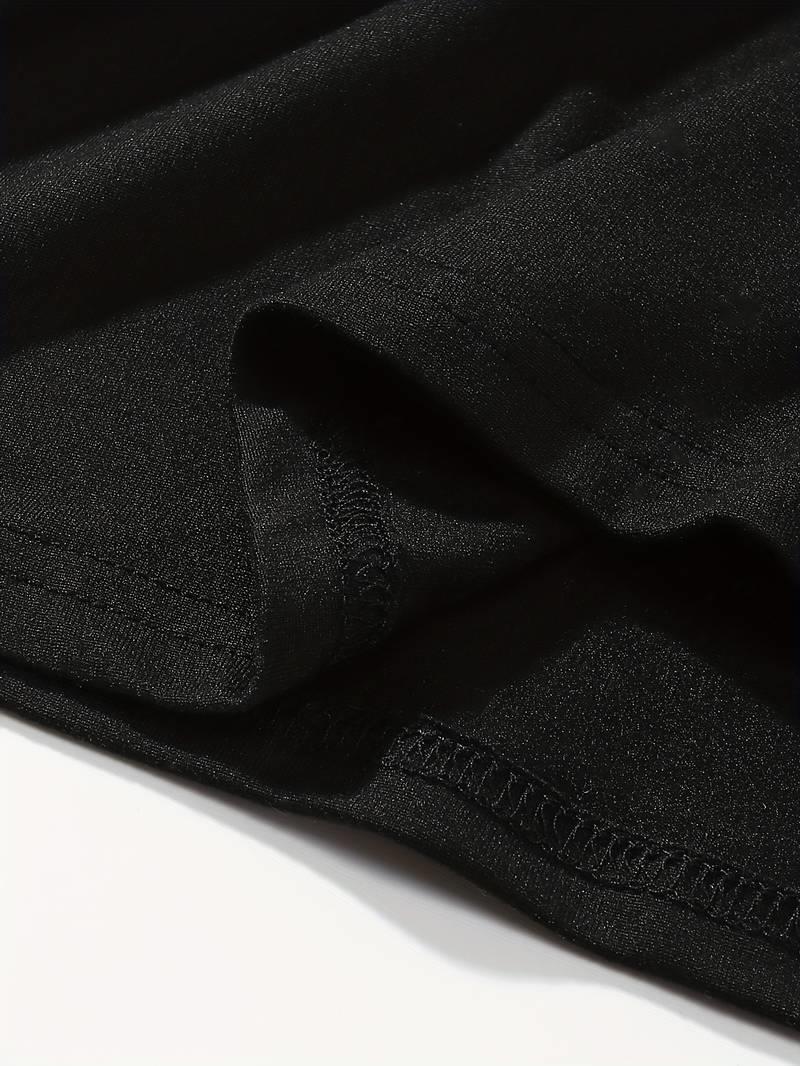 ESC BUTİK Örümcek Baskılı Unisex Fake Uzun Kollu Siyah T-Shirt