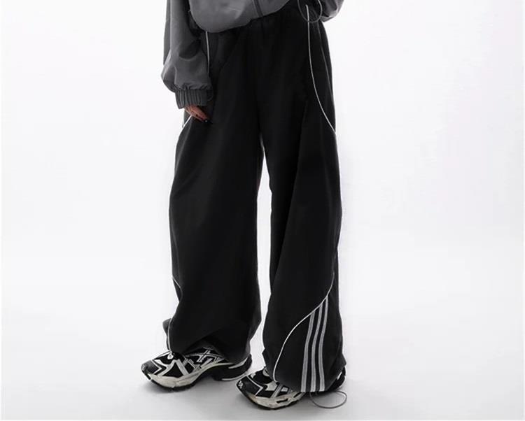 ESC BUTİK Y2K Gorpcore Siyah Eşofman Altı