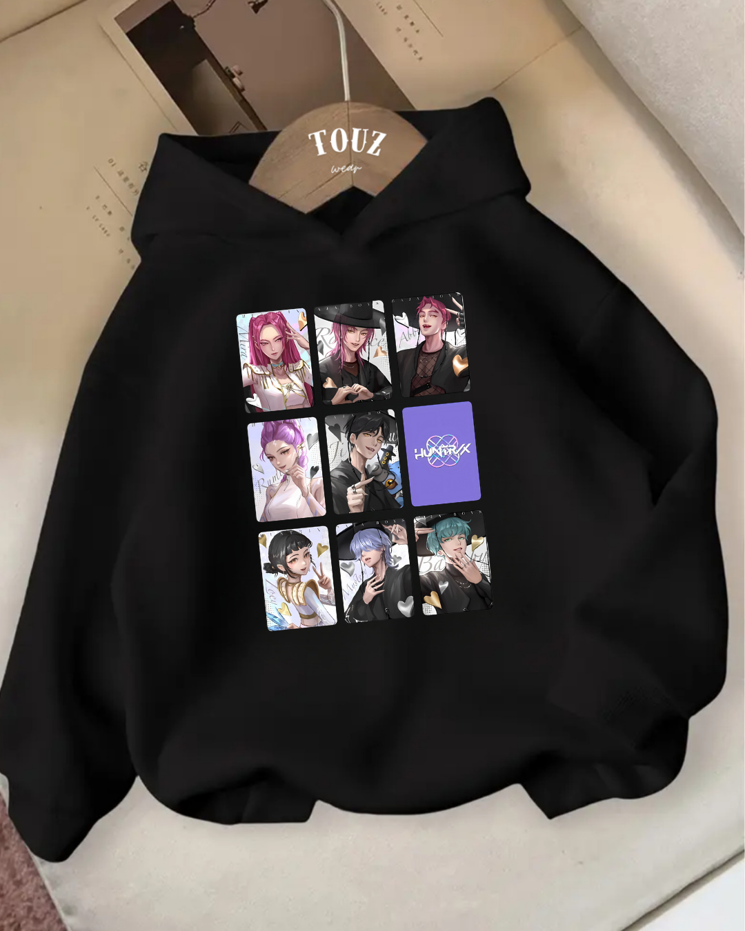 ESC BUTİK Young KPop Demon Hunters 3 iplik Kalın Sweet Hoodie