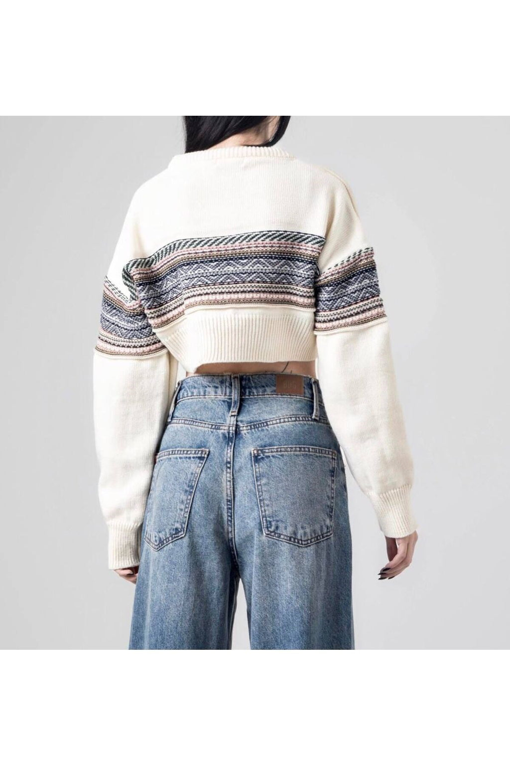 Harajuku OUTDOOR Girl Vintage Triko Crop Kazak